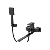 Смеситель для ванной с длинным изливом KOER KB-42007-05 (Цвет черный) (KR3457)