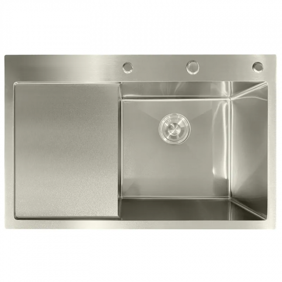 Мийка з нержавіючої сталі MIXXUS MH7849R NANO-SILVER (3.0/0.8) колір нержавійка (MI7050)