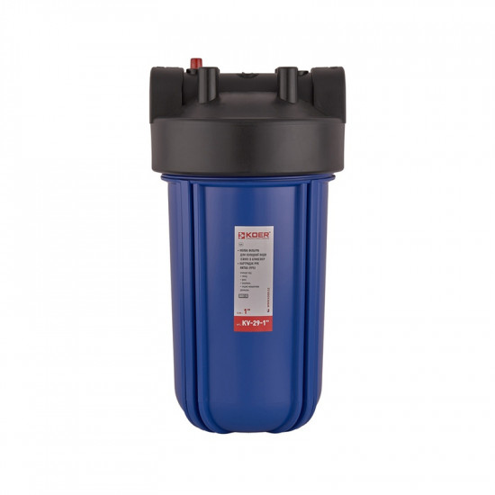 Колба фильтра для холодной воды Koer KV-29-1 ВВ10 (колба, картридж PPR нить) 8 атмосфер 1" (KR5447)