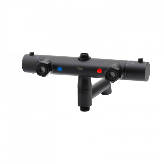 Душова колонна з термостатичним змішувачем Koer KB-57029-05 3 функції, колір чорний (KR5491)