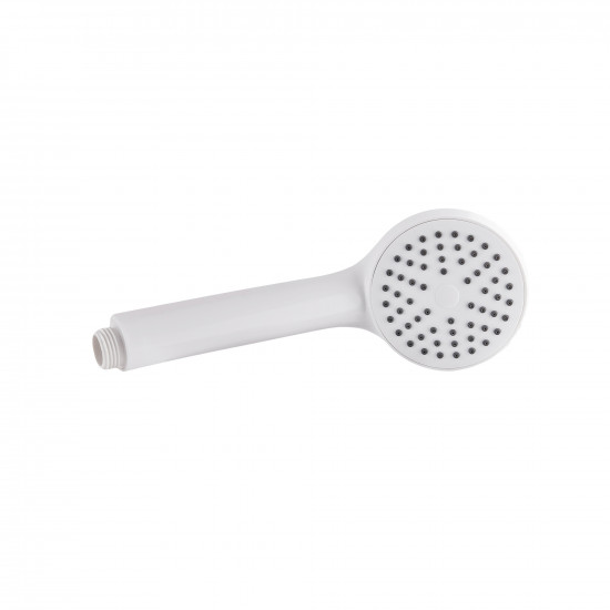 Смеситель для ванны Plamix Kubus-009 EURO SET White (с шлангом, лейкой и кронштейном) (PM0673)