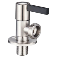 Кран для подключения сантехнических приборов Zerix VAL-12-1/2x3/4 из нержавеющей стали SUS304 (ZX5105)