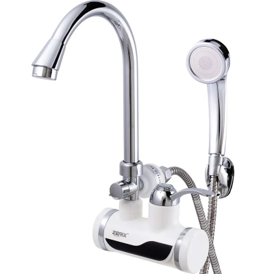 Проточний водонагрівач Zerix ELW08-EPW (з індик. темп. І УЗО) (ZX2751)