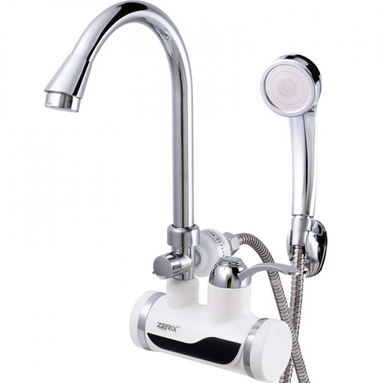 Проточний водонагрівач Zerix ELW08-EPW (з індик. темп. І УЗО) (ZX2751)