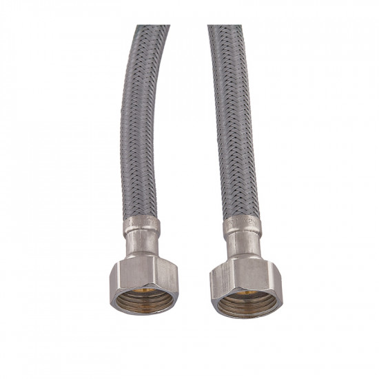 Гнучке підведення Zerix ZHN-02-F1/2"xM10-040 (нейлонове обплетення, гайки нерж) (пара) (ZX5156)