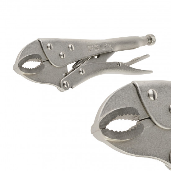Кліщі затискні Polax універсальні напівкруглі 250 мм (35-030)