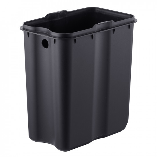 Відро для сміття з плавним закриттям прямокутне Mixxus Premium Quadro-TC0105 Black 5 л колір чорний