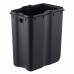 Відро для сміття з плавним закриттям прямокутне Mixxus Premium Quadro-TC0105 Black 5 л колір чорний