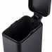 Відро для сміття з плавним закриттям прямокутне Mixxus Premium Quadro-TC0105 Black 5 л колір чорний