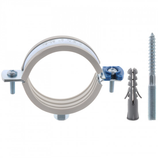 Хомут трубний оцинкований Koer KCB.10.G 2" (60-64) сірий (KR2789)