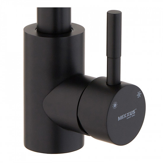 Кухонний змішувач із чорним силіконовим виливом Mixxus SEO-011 (MI6017)