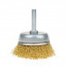 Щітка чашкова 50 мм, для дриля, 1/4", гофр. пров., латунована Polax (54-171)