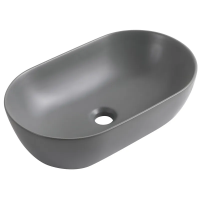 Раковина накладна Mixxus Premium ELLIPSE-0109 GRAY 500x300x140mm (MP6653)