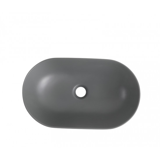 Раковина накладна Mixxus Premium ELLIPSE-0109 GRAY 500x300x140mm (MP6653)