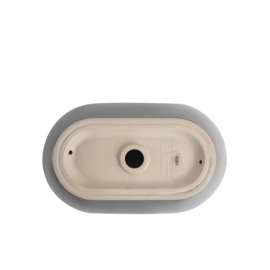 Раковина накладна Mixxus Premium ELLIPSE-0109 GRAY 500x300x140mm (MP6653)