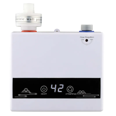 Проточний водонагрівач настінний Zerix BWH-01-E (З індик. темп та з вилкой) (ZX5014)