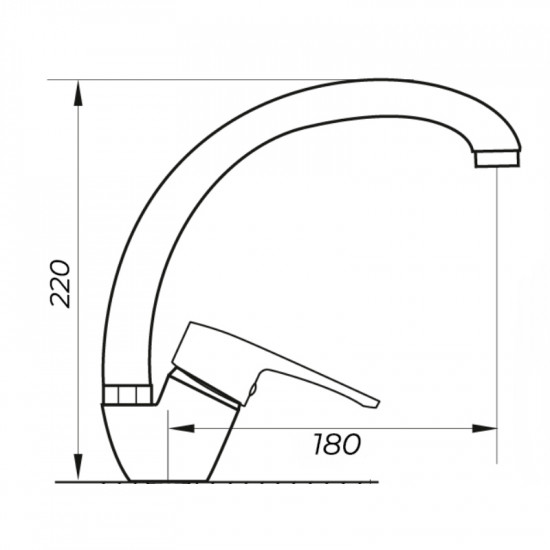 Змішувач для кухні Zerix PUD4 146 (ZX2995)