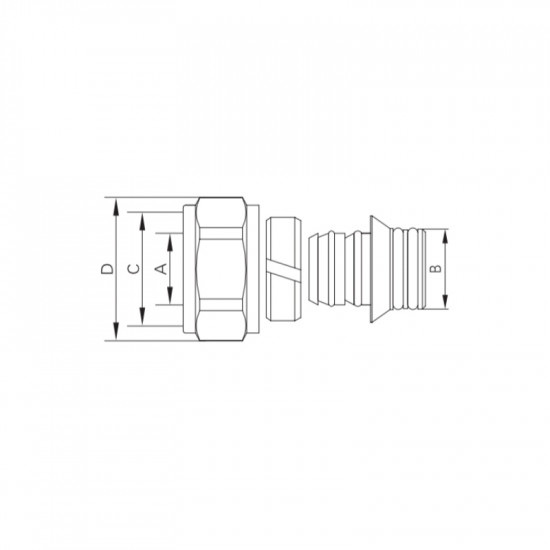 Євроконус з двома ущільнювальними резинками Koer KR.1153 - 3/4"x16 (KR5049)