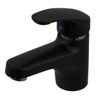 Смеситель для раковины Plamix Fidel-001 SET Matte black (с подводкой) (PM0660)