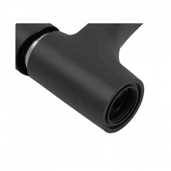 Смеситель для раковины Plamix Fidel-001 SET Matte black (с подводкой) (PM0660)