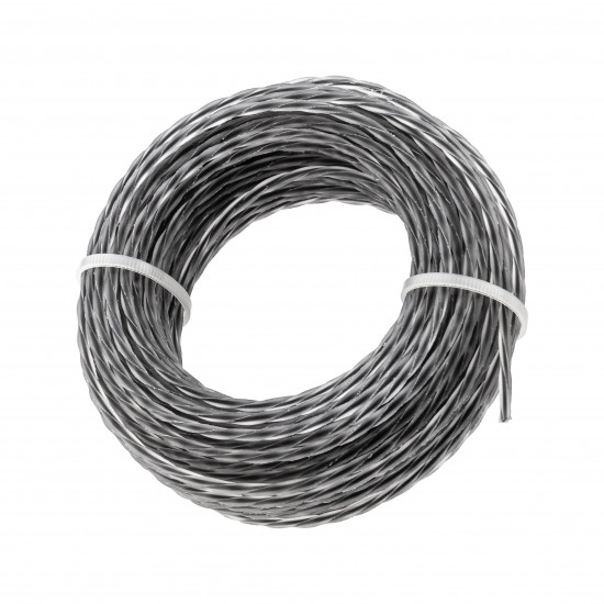 Жила для триммера "Крученный квадрат с кордом" 2,4 мм Polax 15 м (70-085)