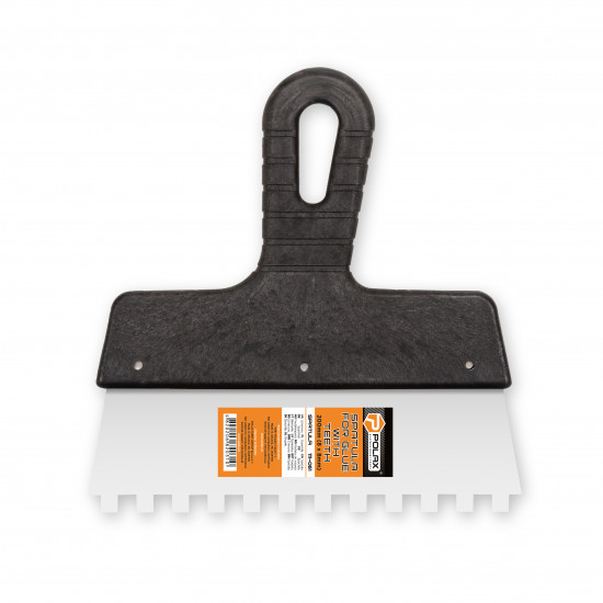 Шпатель Polax із нержавіючої сталі для плитки 200 мм, зуб 8 х 8 мм (111-061)