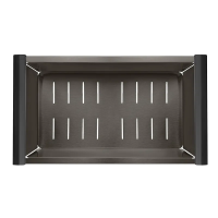 Сушилка для посуды Mixxus BAS-03 NANO-BLACK 420мм из нерж. стали (цвет графит) (MX1950)