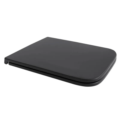 Сидіння-кришка для унітазу Mixxus Premium SEAT COVER QUADRO-2001 BLACK з мікроліфтом 427х344х39mm (