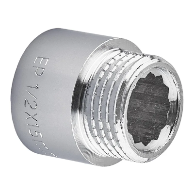 Подовжувач Europroduct EP.E015.Chr - 1/2"MF-15мм хром (EP6122)