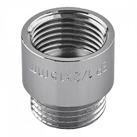 Подовжувач Europroduct EP.E015.Chr - 1/2"MF-15мм хром (EP6122)