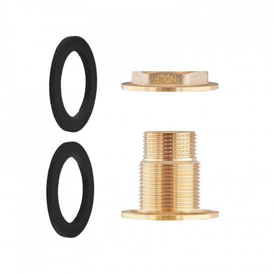 Врізка в бак з контргайкою Nolf NFC.450-08 - 3/4" латунна (NF3240)