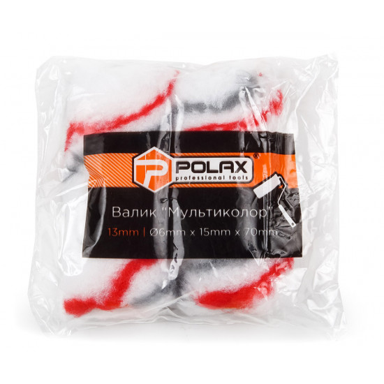 Валик "Мультиколор" 6х15х70 мм Polax (19-007)