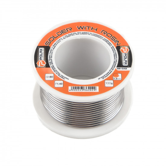 Припій з каніфоллю 1.5 мм 100g Polax (32-042)