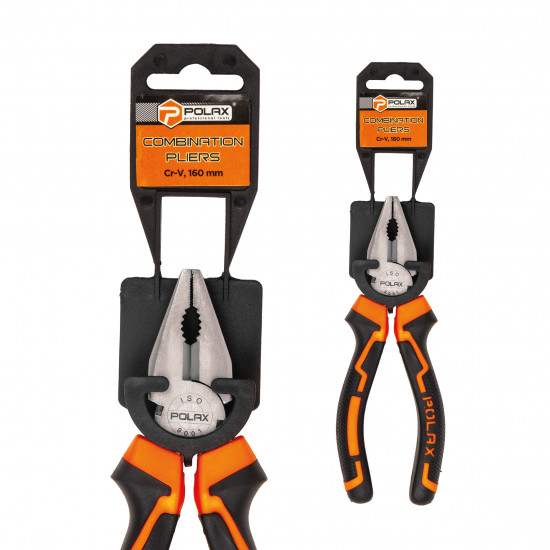 Плоскогубці - пасатижі Polax комбіновані 160 мм Cr-V (35-001)