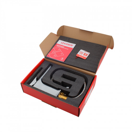 Змішувач для умивальника Koer KB-10010-01 (Колір хром) (KR3478)