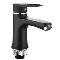 Смеситель для раковины Mixxus Elba 001 (NUT) BLACK (без подведения) (MI6578)