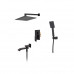 Вбудована душова система із змішувачем Koer KB-66007-05 (Колір чорний) (KR3465)