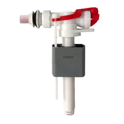 Арматура наповнювальна Koer KT-0106-1/2" з боковим підключенням та пластиковим різьбленням 1/2" (KR