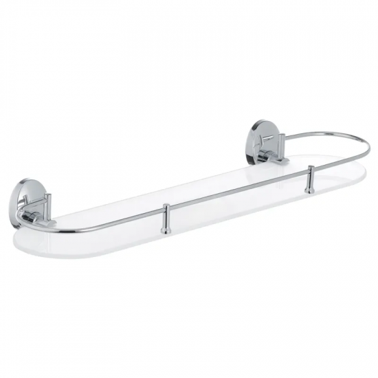 Полиця для ванної кімнати скляна Zerix LR3307-1 (LL1435)