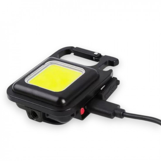 Ліхтар-брелок BВL-J031-CОВ, MULTIFUNCTIONAL, Li-lon акум., магніт, карабін, відкривашка, ЗП Туре-С (20002)