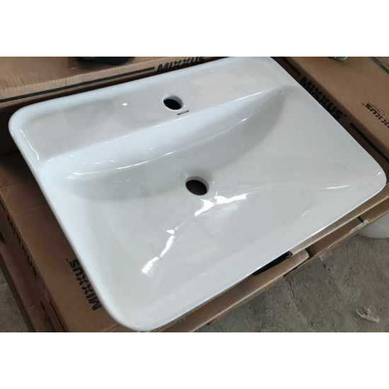 Раковина накладна Mixxus Premium BEVEL-0203 600х405х120mm с отверстием под смеситель (MP6513)