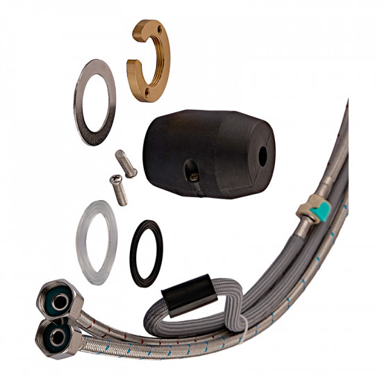 Змішувач для кухні Armata SUS-014-B з висувною лійкою з нерж. сталі  (CH6488)