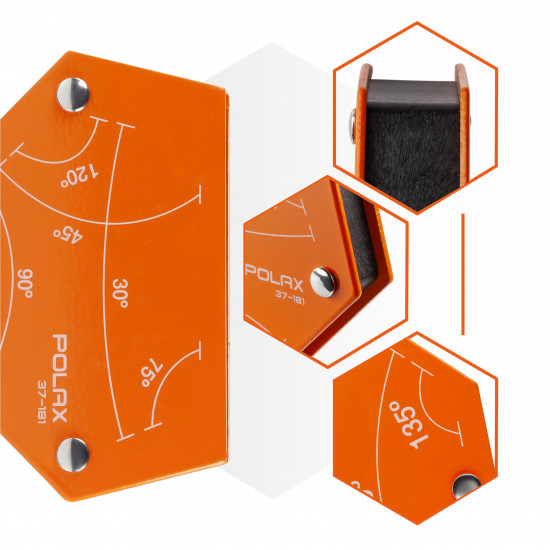 Магнітний тримач для зварювання Polax "трапеція" 100х68х14 мм (37-181)