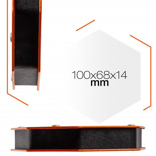 Магнітний тримач для зварювання Polax "трапеція" 100х68х14 мм (37-181)