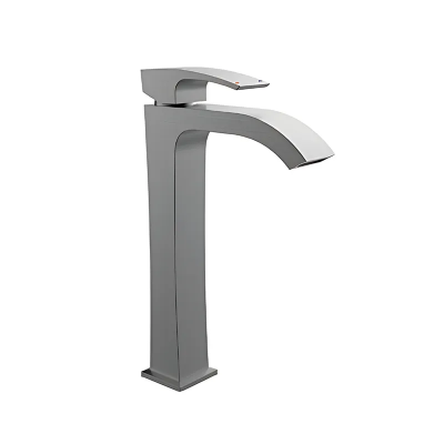 Змішувач для умивальника Koer KB-13007-07 високий (Колір графіт) (KR5154)