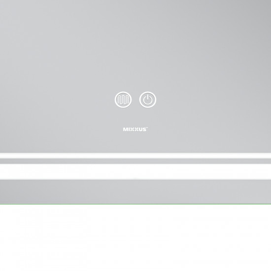 Зеркало Mixxus Premium QUADRO MR20-100x70 (LED Touch, Anti-fog, диммер, линза) (MP6622)