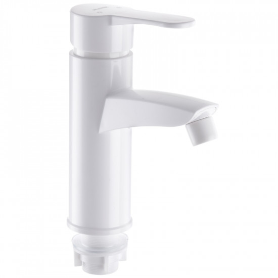 Смеситель для раковины Plamix Sergio-001 (W) Белый (без подводки) (PM0602)
