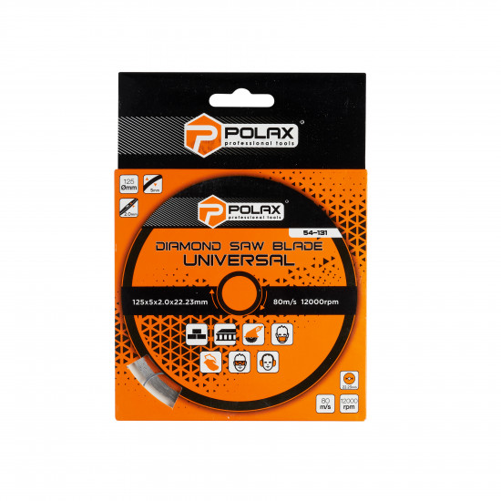 Диск алмазний універсальний Polax 125х2.0x22.23 (54-131)