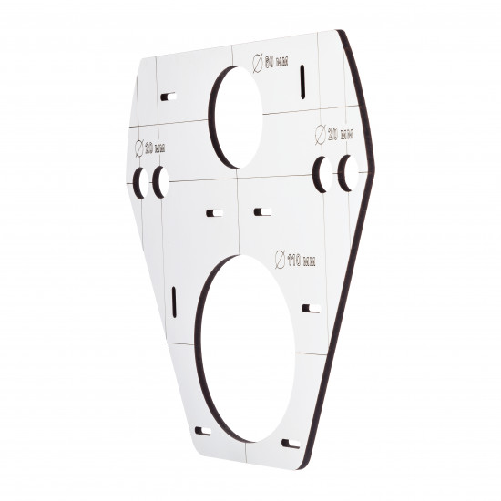 Шаблон-трафарет Polax для свердління отворів під інсталяцію (дерево) (1000-235)