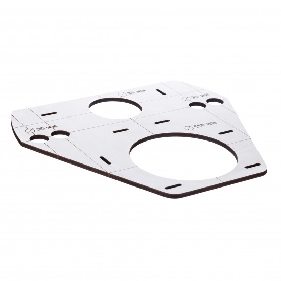 Шаблон-трафарет Polax для свердління отворів під інсталяцію (дерево) (1000-235)